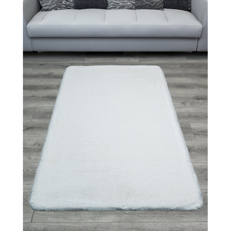 Canora Grey Trevor White Modern Plush Soft Area Rug Wayfair.co.uk